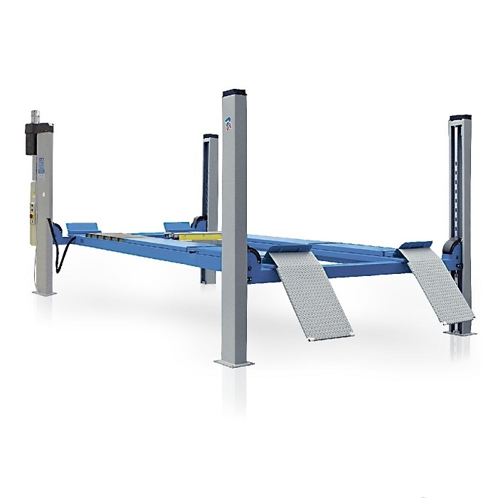 Подъемник четырехстоечный г/п 4т. платформы для сход-развала., цвет синий RAV4406L