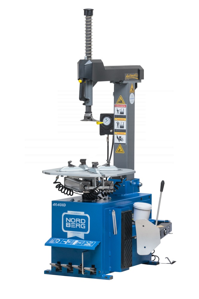 Станок шиномонтажный 380V автомат, 2х скоростн, подкачка педалью, зажимы 12-24" NORDBERG 4640ID B